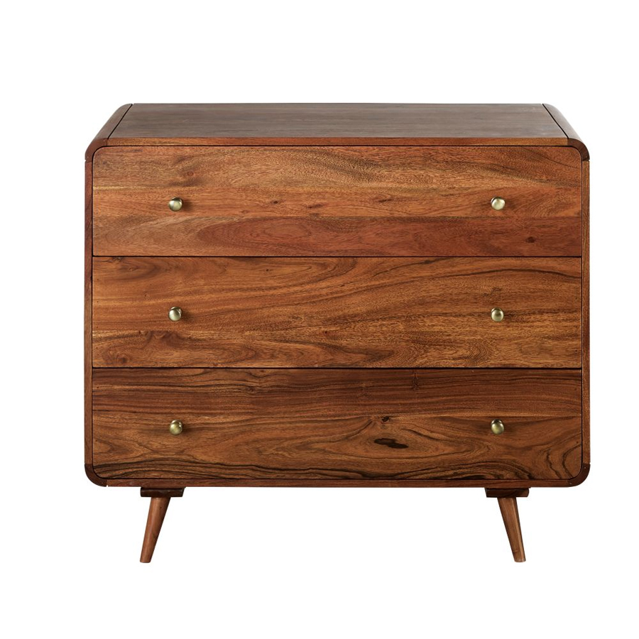 Commode Tony 3 tiroirs en acacia massif