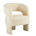 Fauteuil Sheep tripode à bouclettes blanches