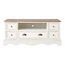 Meuble TV Léontine crème avec rangements