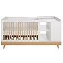 Lit sweet bébé combiné coloris blanc L190