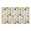 Tapis en coton motifs graphiques multicolores Gaston