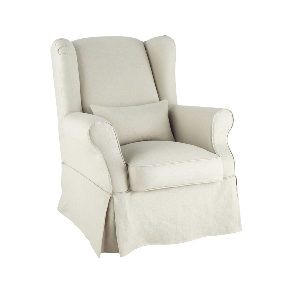 COTTAGE - Housse de fauteuil en coton mastic