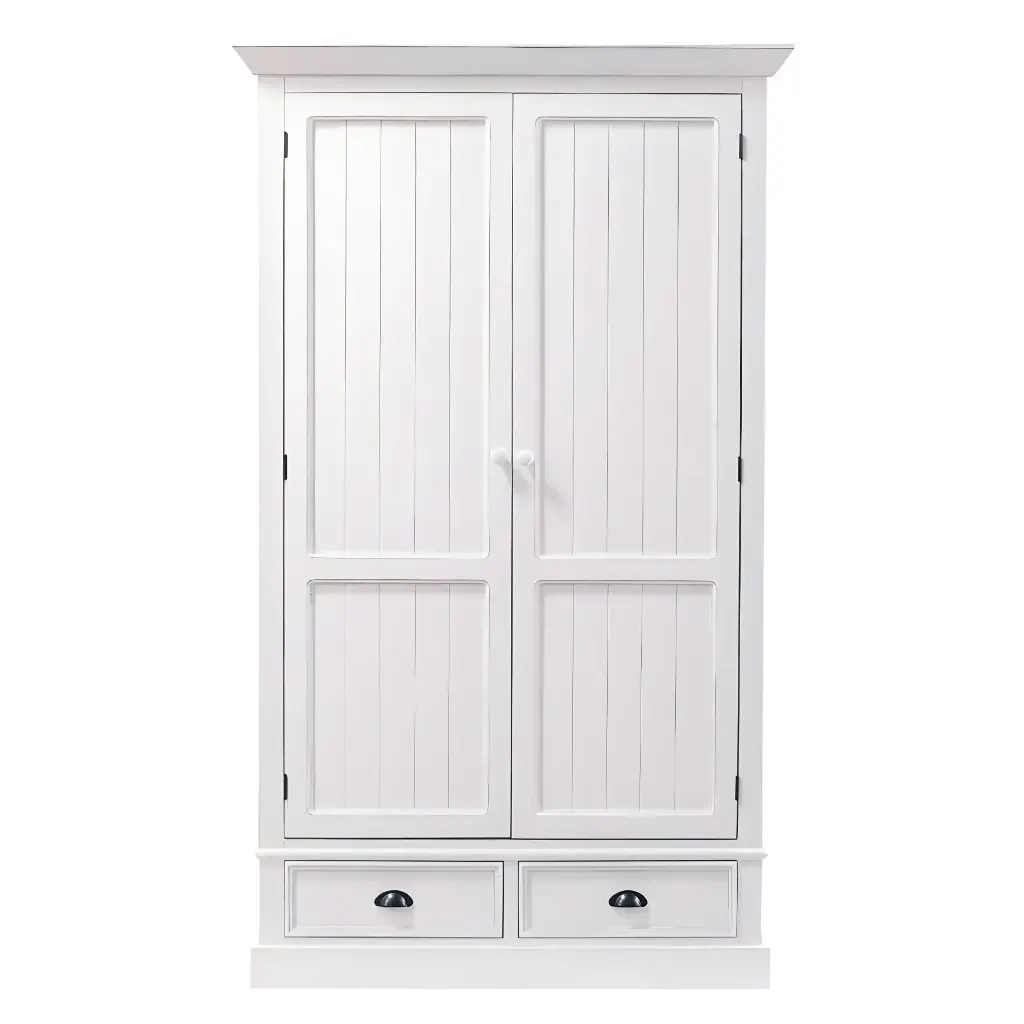 Dressing NEWPORT 2 tiroirs blanc L114