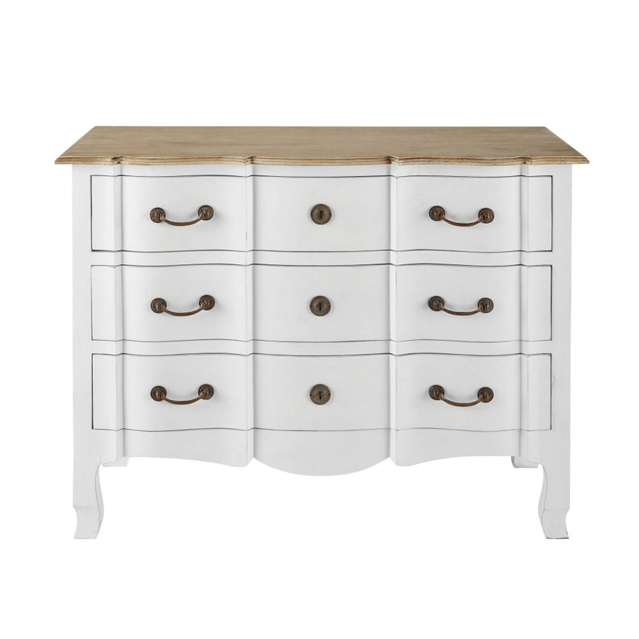 Commode Versailles en acacia et manguier blanche