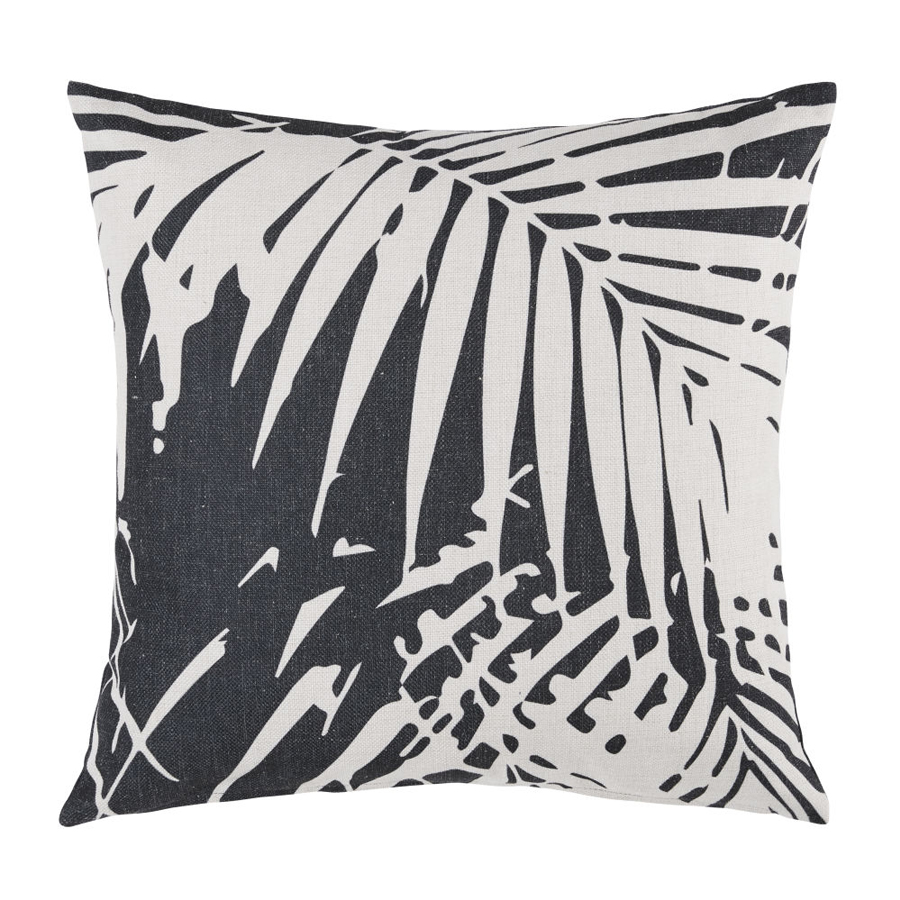 Coussin d'extérieur Tumaco vert imprimé feuillage