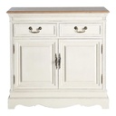 Buffet Léontine 2 portes et 2 tiroirs crème