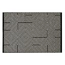 Tapis Pretoria en polypropylène noir et beige