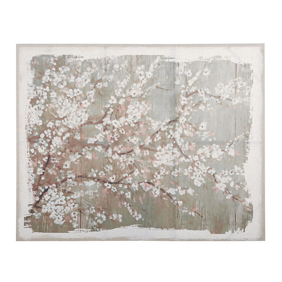 Toile Nora en lin imprimé floral