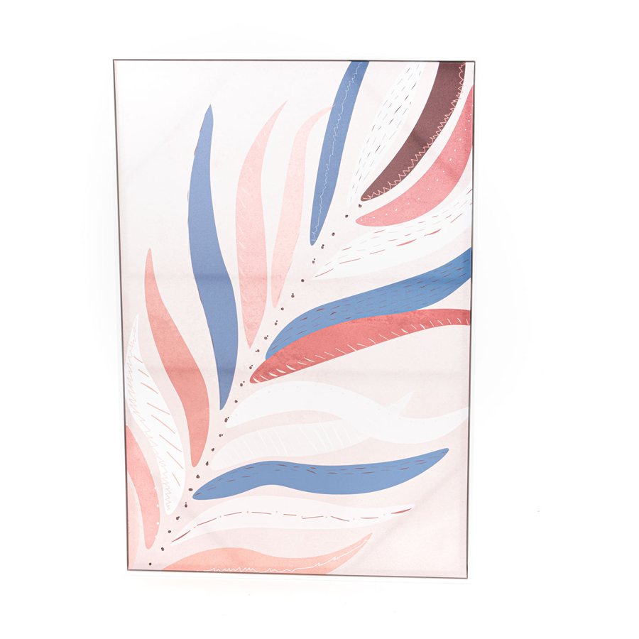 Toile feuilles XXL couleur multicolore