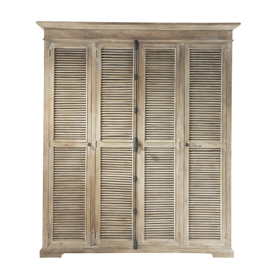 Dressing Persiennes en bois de manguier et acacia