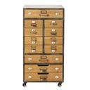 Meuble de rangement Harold 12 tiroirs à roulettes