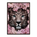 Toile encadrée Tiger avec caisse classique noire