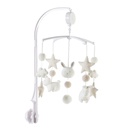 MOBILE - Mobile musical bébé écru, blanc et taupe