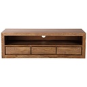 Meuble TV Stockholm en sheesham massif et acacia L160