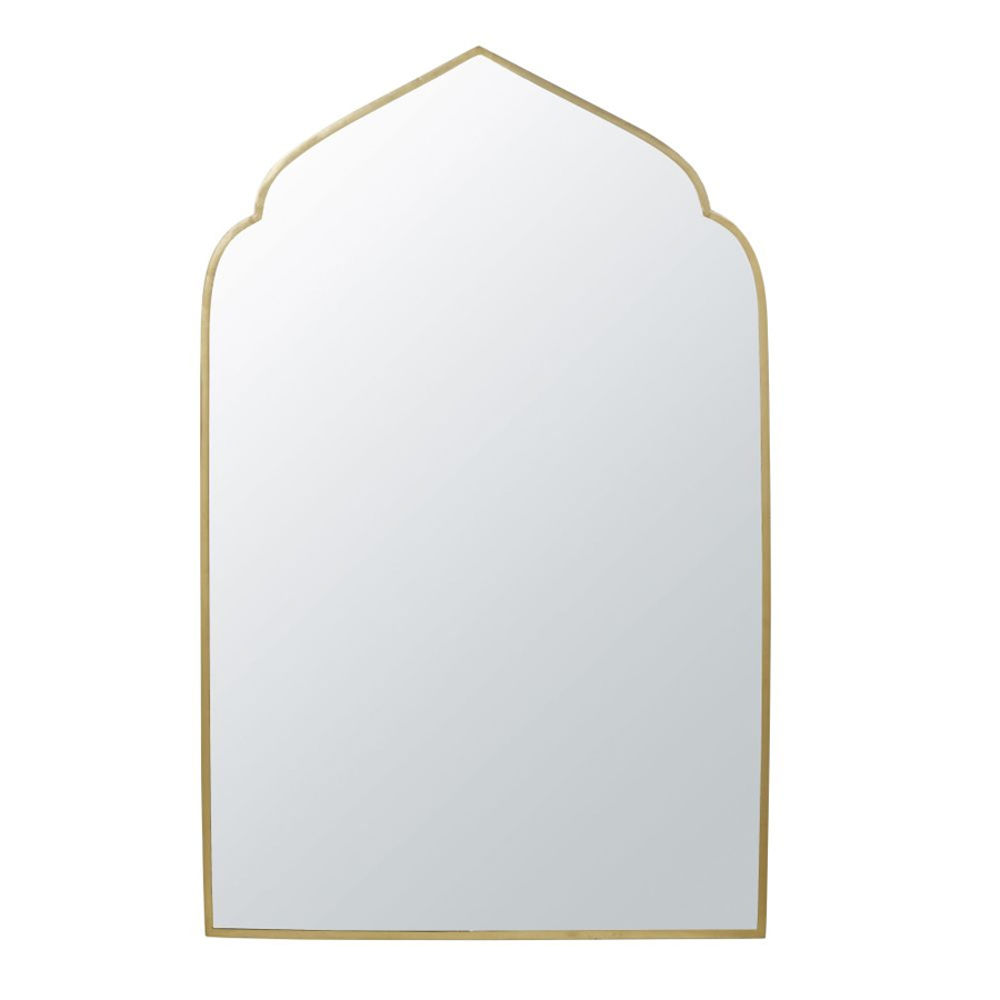 ARIZONA - Miroir en métal doré 76x120