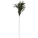Fleur décorative ornement Plum en plume gris vert