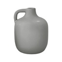 CRUCHE - Vase en grès cérame gris 12x15 cm