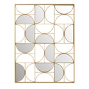 Déco murale Goldfinger miroir en métal doré