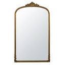 Grand miroir Omera rectangulaire doré effet vieilli 119x194