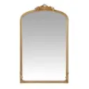 Grand miroir Omera rectangulaire doré effet vieilli 120x194