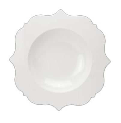 Lot de 6 assiette dessert blanc