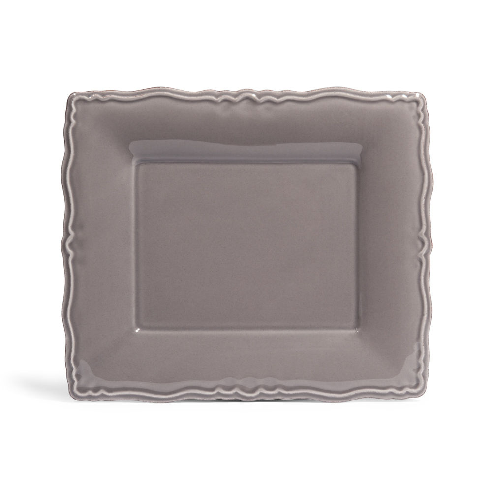 Assiette dessert gris Marquise