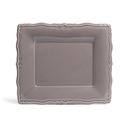 Assiette dessert gris Marquise