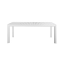 Table de jardin extensible Louka en aluminium blanc 8/14 personnes