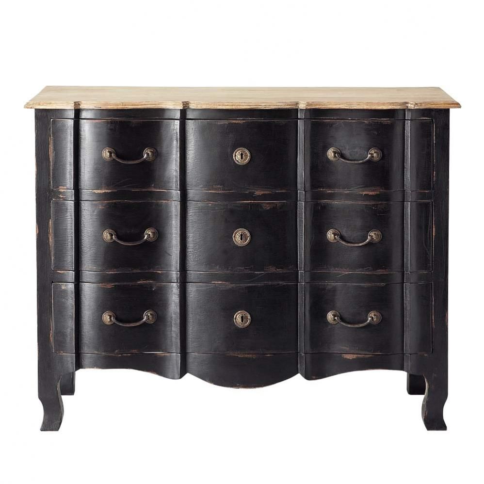 Commode Versailles en acacia et manguier noire