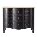 Commode Versailles en acacia et manguier noire