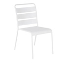 Chaise de jardin en métal Belleville blanc