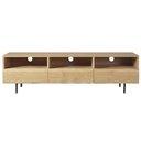 Meuble TV Magnus 3 tiroirs en chêne massif