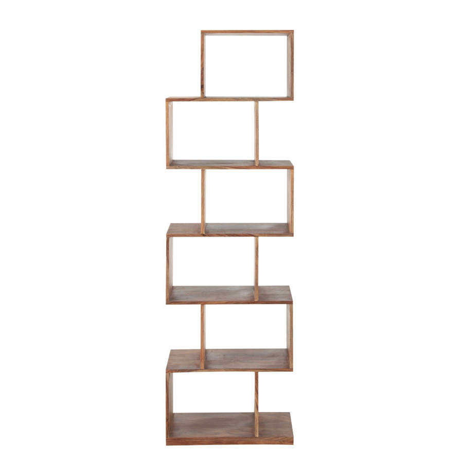 Étagère Stockholm déstructurée 6 cases en sheesham massif