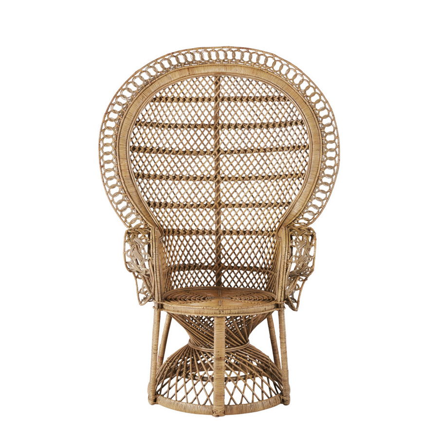 Fauteuil vintage Emmanuelle en rotin