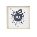 Tableau Rock imprimé animaux noirs et blancs