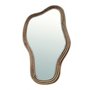 Miroir en raphia naturel Organic GM