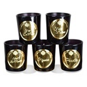 Coffret 5 bougie en cire noir Essentiels