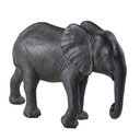 Statue éléphant Haiti noire mate décorative