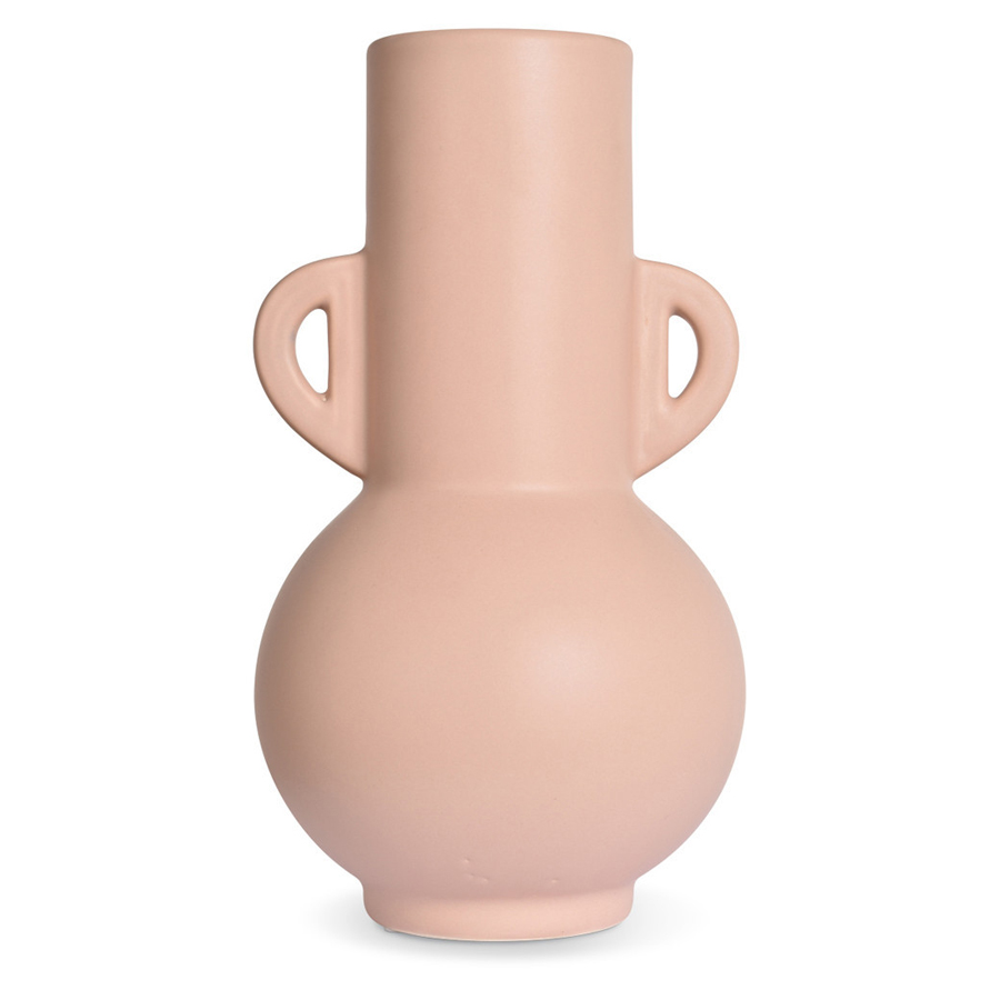 Vase Titi en grès cérame nude, design épuré