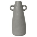 Vase Amphore, couleur taupe en grès cérame