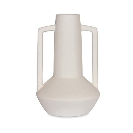 LINE - Vase en grès cérame blanc 17x30cm