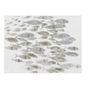 ALMERIA - Toile peinte poissons 90x120