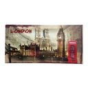 Tableau lumineux LED motif London, décoration murale