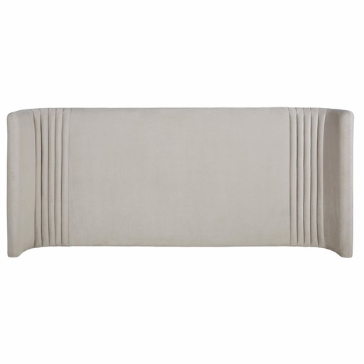 Tête de lit 160 Romanza en velours gris clair