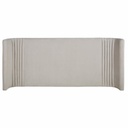 Tête de lit 160 Romanza en velours gris clair