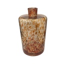 Vase en verre marron La havane