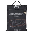 Housse de protection Puravida pour canapé de jardin droit 3 places noire