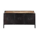 Meuble d'entrée Scott en métal noir 3 casiers de rangements