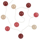 Guirlande lumineuse rose, violet et doré 10 led