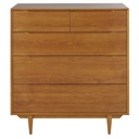 Commode Portobello vintage, 5 tiroirs en chêne